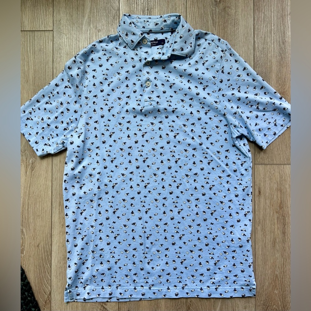 Cremieux Classics Men's Blue Polo Shirt size small